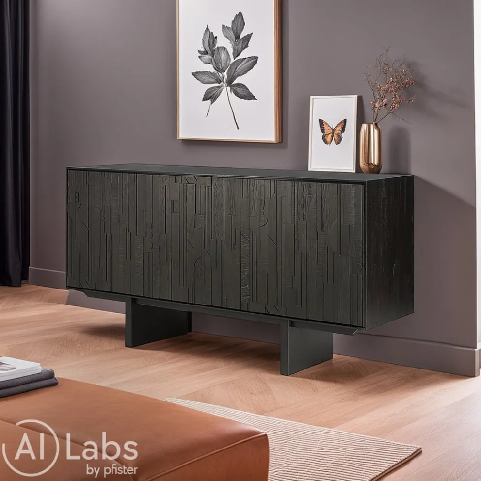 Ethnicraft Sideboard Mosaic schwarz Best