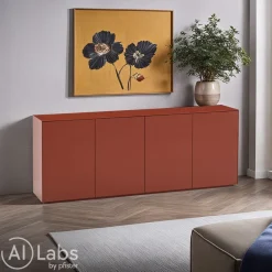 Piure Sideboard Nex Mattlack P41 english red New