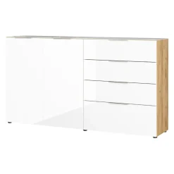 MID.YOU Sideboard Oakland navarra-eiche-nb., weiss