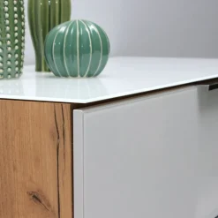 MID.YOU Sideboard Oakland navarra-eiche-nb., weiss