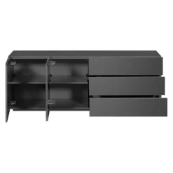 Edition Sideboard Pan dunkelgrau, schwarz Clearance