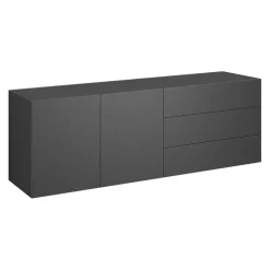 Edition Sideboard Pan dunkelgrau, schwarz Clearance