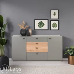 BYYU Sideboard Rico dunkelgrau Clearance