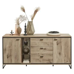 Livetastic Sideboard Ruben eichefarbig, schwarz Best