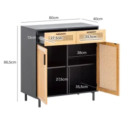 MID.YOU Sideboard Schwarz braun, schwarz Sale