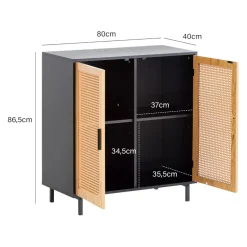 MID.YOU Sideboard schwarz Online