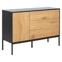 MID.YOU Sideboard Seaford schwarz, wildeichefarbig Outlet