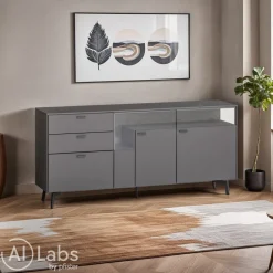 Venjakob Sideboard Sentino 3000 36 Schiefergrau