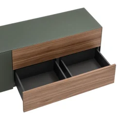 Johann Jakob Sideboard Skyline grüngrau, nussbaumfarbig Online