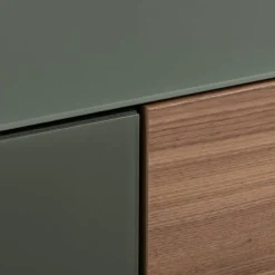 Johann Jakob Sideboard Skyline grüngrau, nussbaumfarbig Online