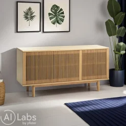 Lomoco Sideboard Tiber eichefarbig Outlet