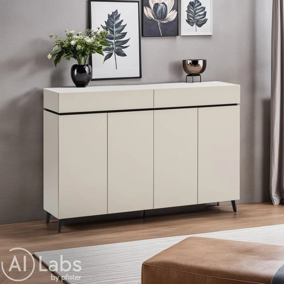 Voleo Sideboard Unique kaschmir, schwarz Discount