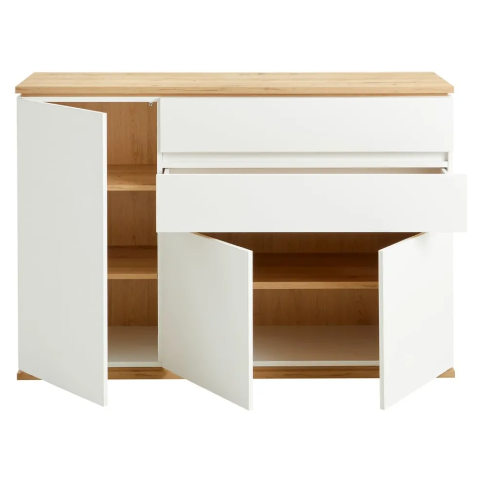 Xora Sideboard Yamael eichefarbig, weiss Sale