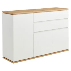 Xora Sideboard Yamael eichefarbig, weiss Sale
