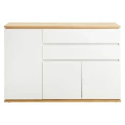 Xora Sideboard Yamael eichefarbig, weiss Sale