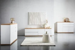 Xora Sideboard Yamael eichefarbig, weiss Sale