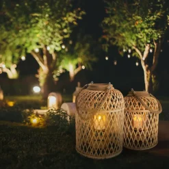 NÄVE Solarleuchte Basket naturel Outlet