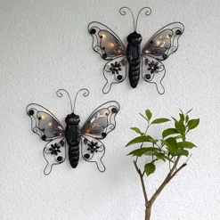 Star Trading Solarleuchte Butterfly schwarz Sale