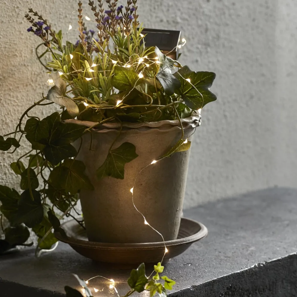 Star Trading Solarleuchte Dew Drop silber