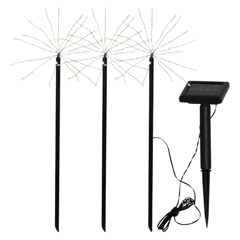 Star Trading Solarleuchte Firework schwarz Discount