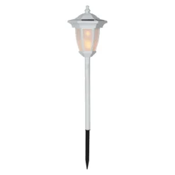 Star Trading Solarleuchte Flame weiss Hot