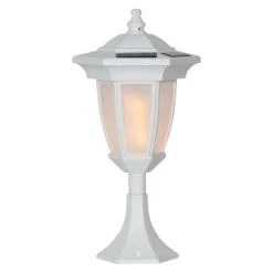 Star Trading Solarleuchte Flame weiss Hot