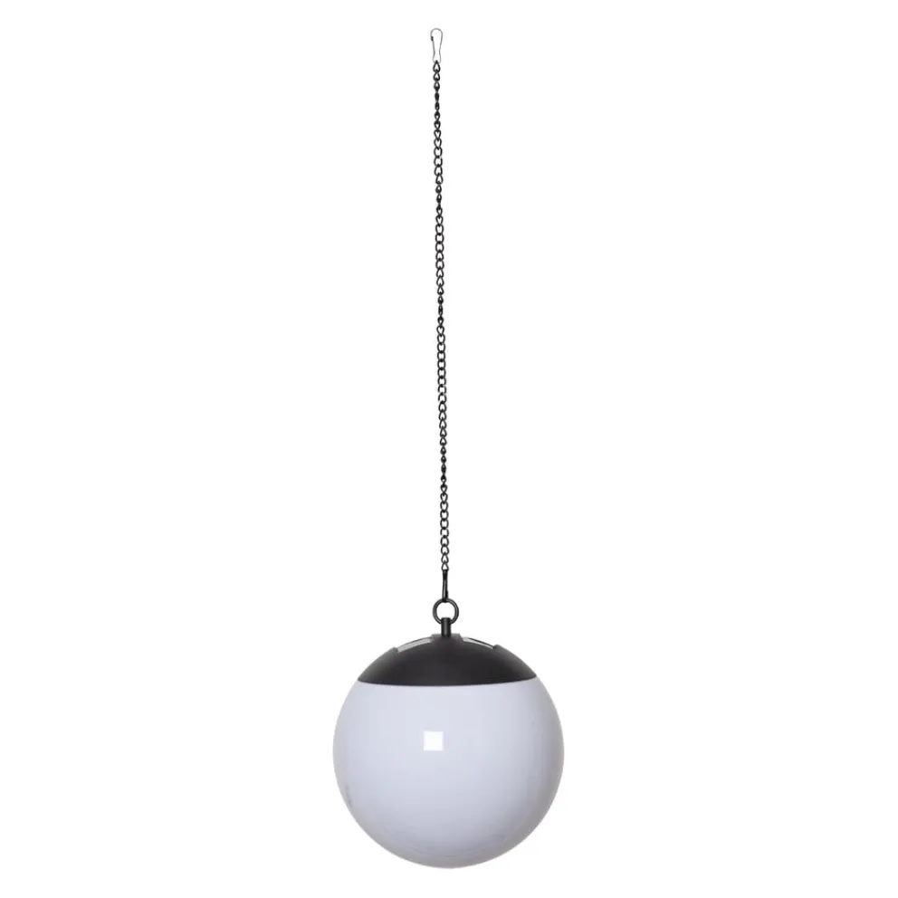 Star Trading Solarleuchte Globus weiss