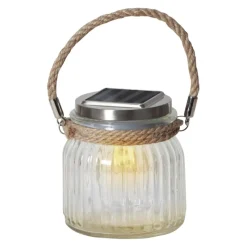 Star Trading Solarleuchte Jamjar transparent Hot