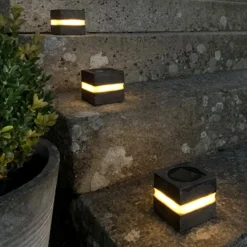 Star Trading Solarleuchte Stonecube grau Best
