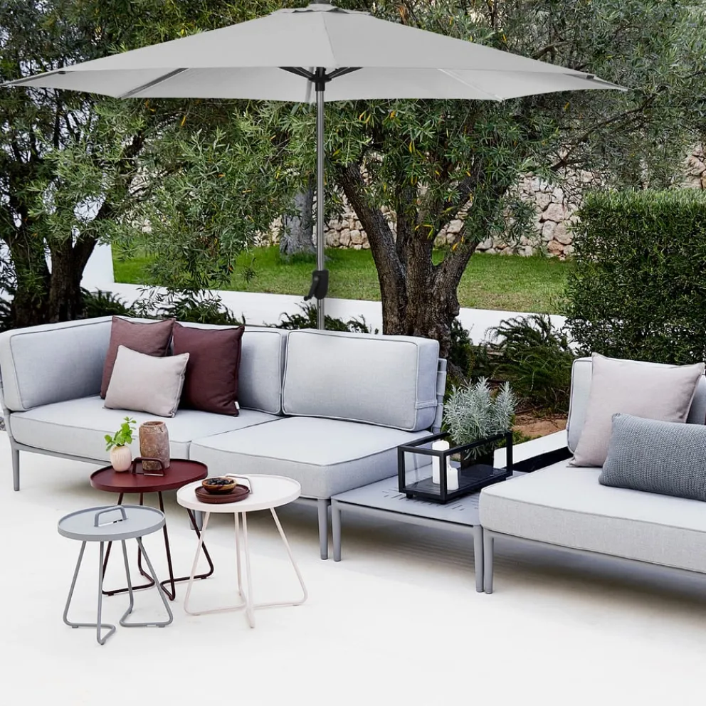 Cane-line Sonnenschirm Sunshade alufarbig, weiss Online