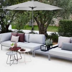 Cane-line Sonnenschirm Sunshade alufarbig, light grey Hot