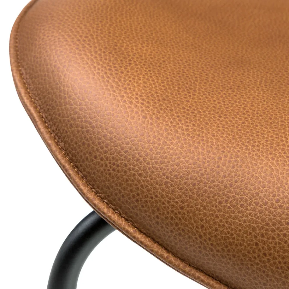 KFF Stuhl Alvaro Boston brown 5326, Couro cagnac 328 Online