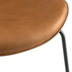 KFF Stuhl Alvaro Boston brown 5326, Couro cagnac 328 Online