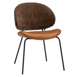 KFF Stuhl Alvaro Boston brown 5326, Couro cagnac 328 Online