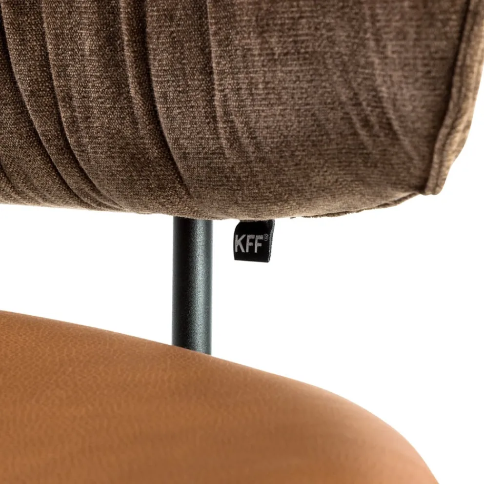 KFF Stuhl Alvaro Boston brown 5326, Couro cagnac 328 Online