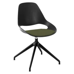 Houe Stuhl Falk schwarz, tannengrün New