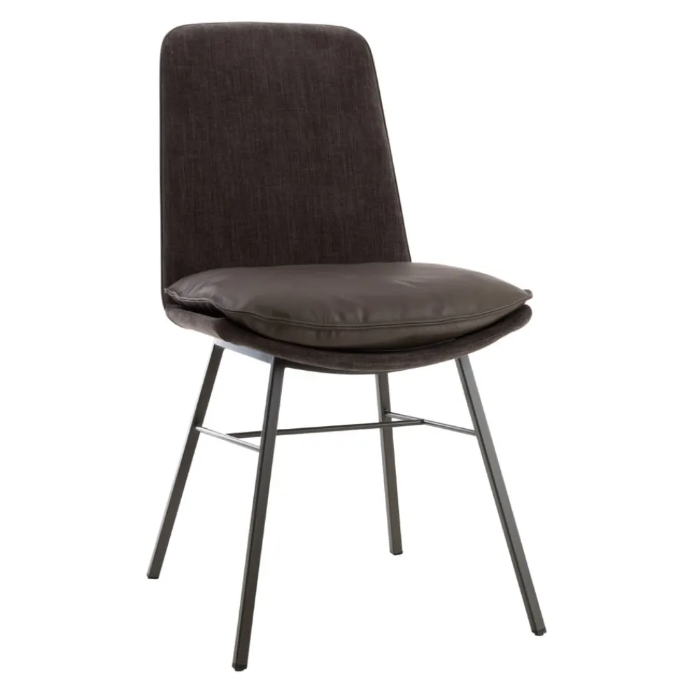 KFF Stuhl Lhasa Kat. 2 Dakota, grey 6006, dunkelbraun Clearance