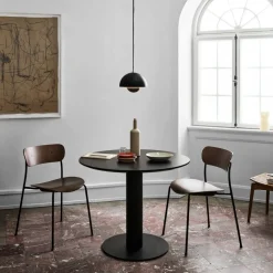 &Tradition Stuhl Pavilion Black, messing, walnuss Discount