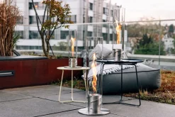Höfats Tischfeuer SPIN 1200 silber Hot