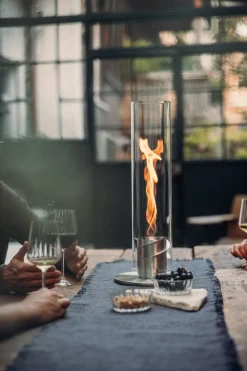 Höfats Tischfeuer SPIN 1200 silber Hot