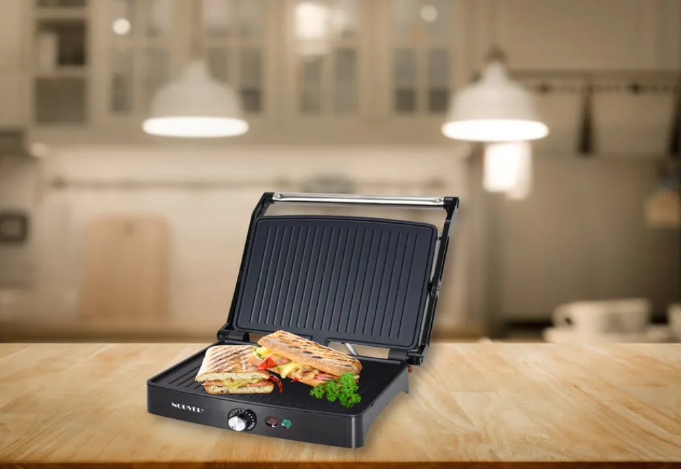 Nouvel Tischgrill Easy schwarz, silber Sale