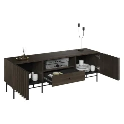 Johann Jakob TV-Möbel Portland dunkelbraun, schwarz Clearance