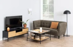 MID.YOU TV-Möbel Seaford schwarz, wildeichefarbig Discount