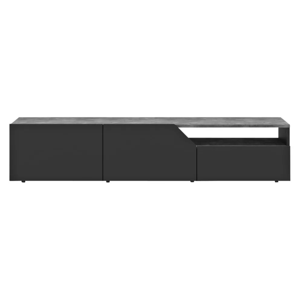 Temahome TV-Möbel VERONE betongrau, schwarz Hot