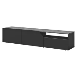 Temahome TV-Möbel VERONE betongrau, schwarz Hot