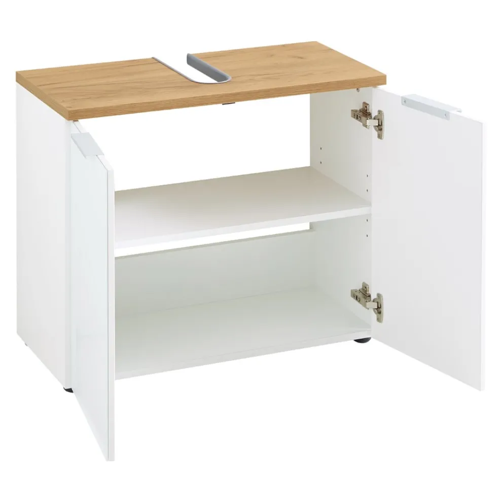 MID.YOU Unterschrank Pescara navarra-eiche-nb., weiss Clearance
