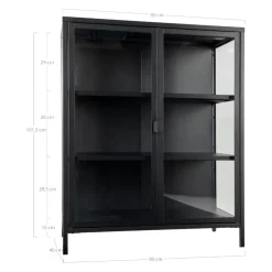 Johann Jakob Vitrine Brisbane schwarz Clearance