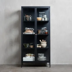 Lomoco Vitrine Carmel schwarz Discount