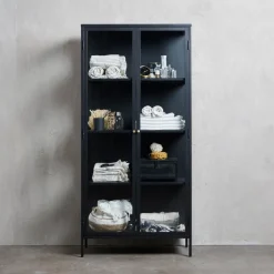 Lomoco Vitrine Carmel schwarz Discount