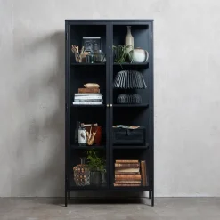 Lomoco Vitrine Carmel schwarz Discount